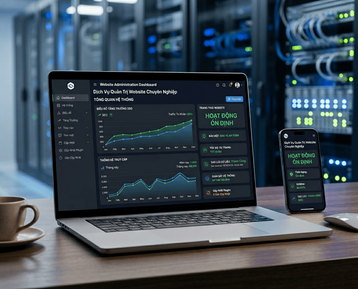 Dịch vụ quản trị website trọn gói chuyên nghiệp chuẩn SEO