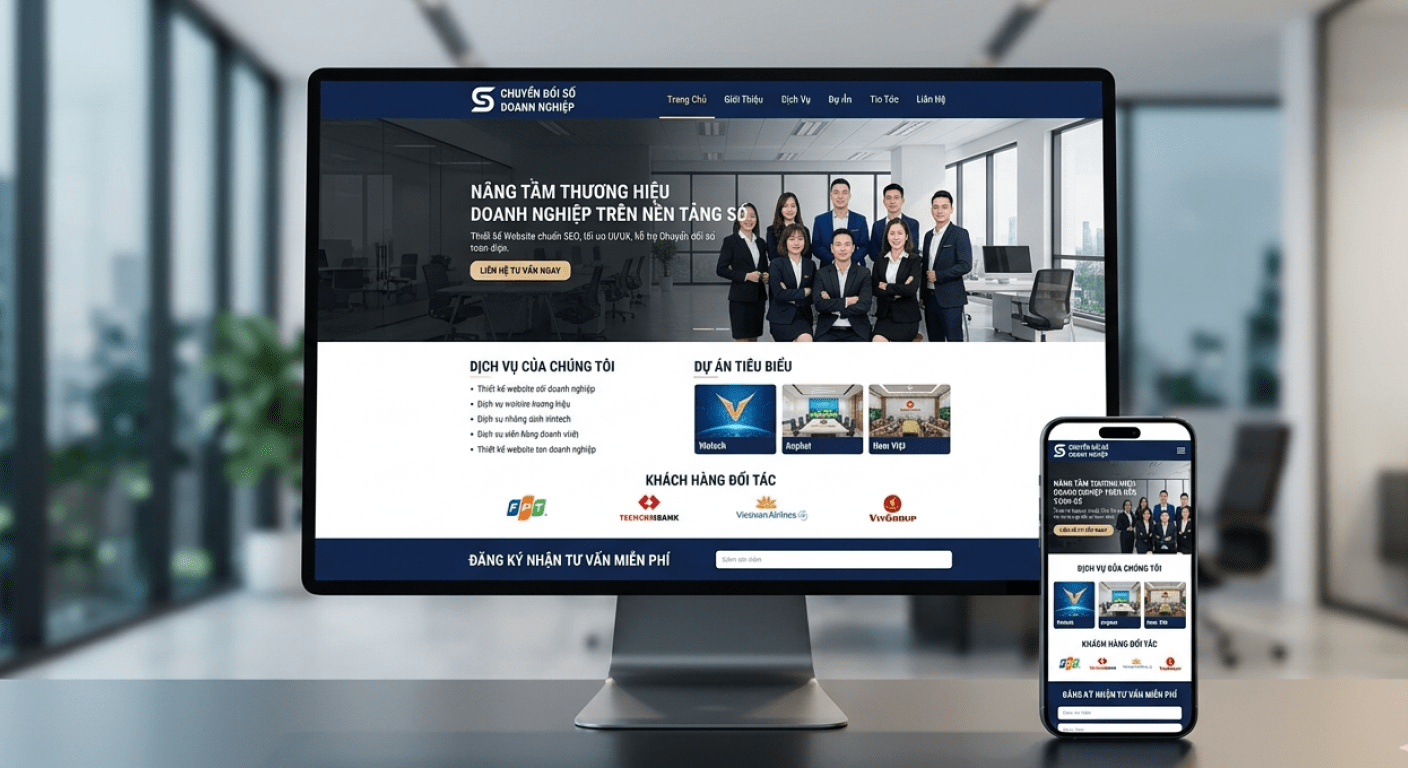 Dịch vụ thiết kế website doanh nghiệp chuyên nghiệp