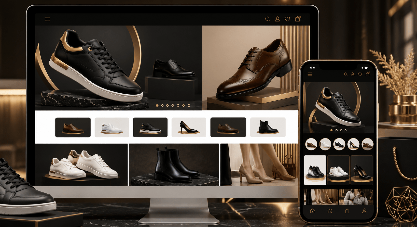 iao dien thiet ke website giay dep chuan seo