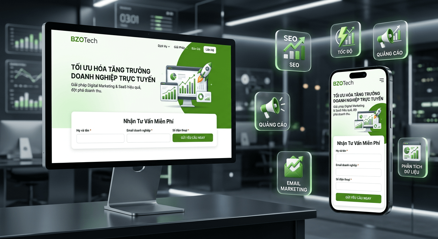 Bí Quyết Thiết Kế Landing Page Chuyển Đổi Cao – Đột Phá Doanh Thu Cùng BZOTech