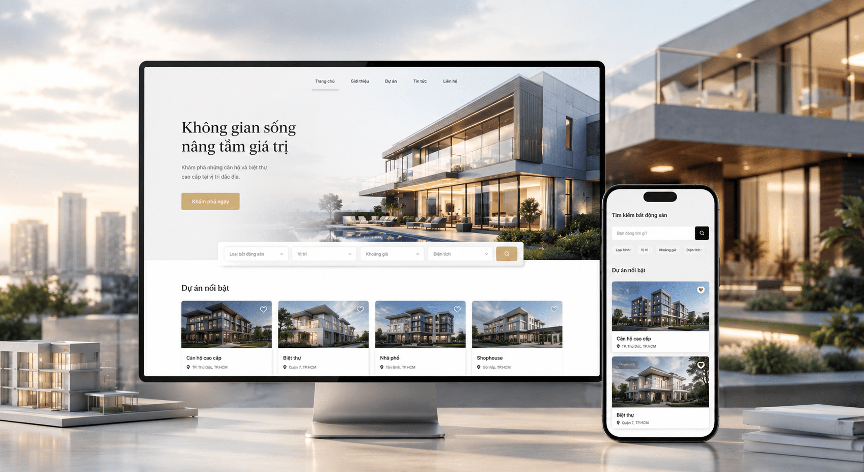 Thiết Kế Website Bất Động Sản Chuẩn SEO, Độc Bản