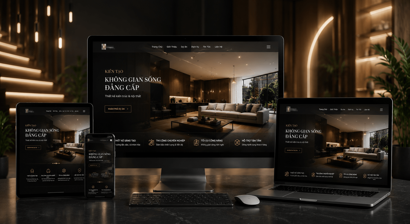 Thiết Kế Website Kiến Trúc Nội Thất Đẹp Đẳng Cấp