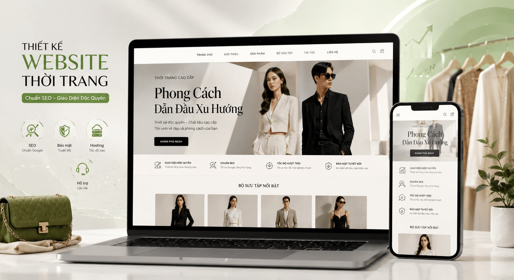 Thiết kế website thời trang độc quyền chuẩn SEO tại BZOTech