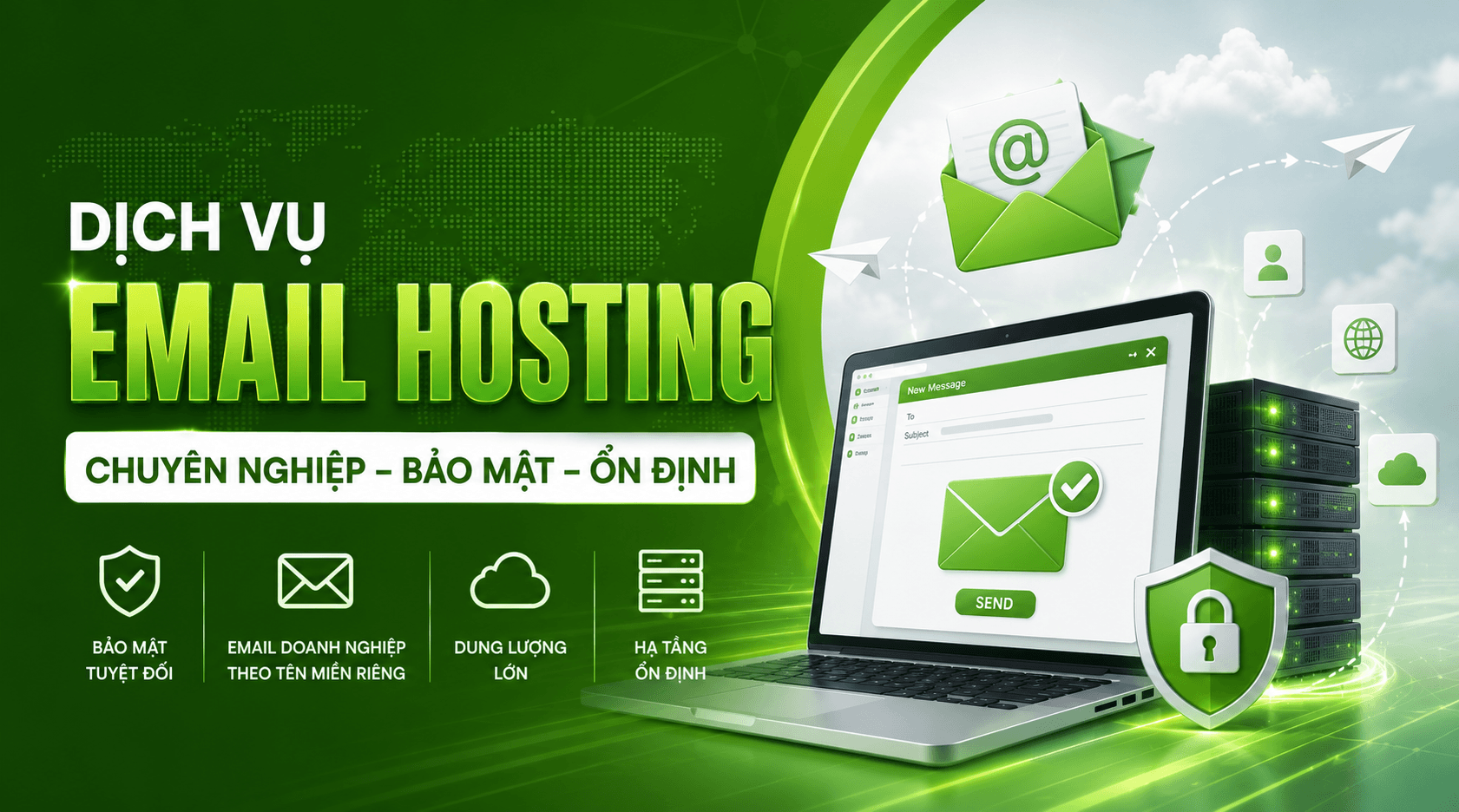 Dịch Vụ Email Hosting Theo Tên Miền Doanh Nghiệp Uy Tín