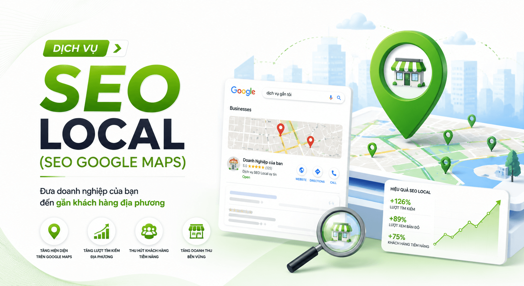Dịch Vụ SEO Local (SEO Google Maps) Lên Top Map Uy Tín