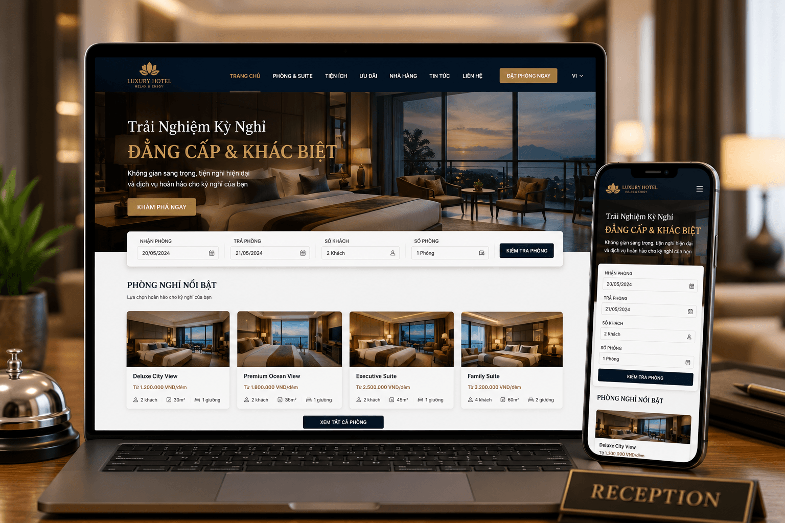 Dịch vụ Thiết Kế Website Khách Sạn
