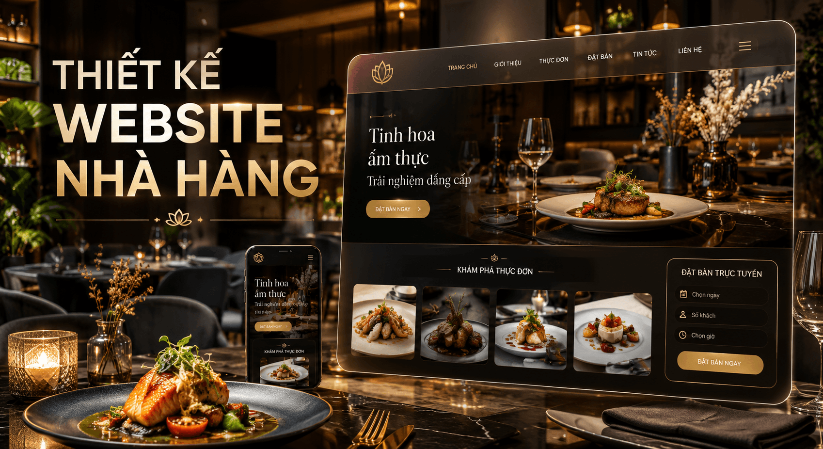 Thiết Kế Website Nhà Hàng Chuẩn SEO