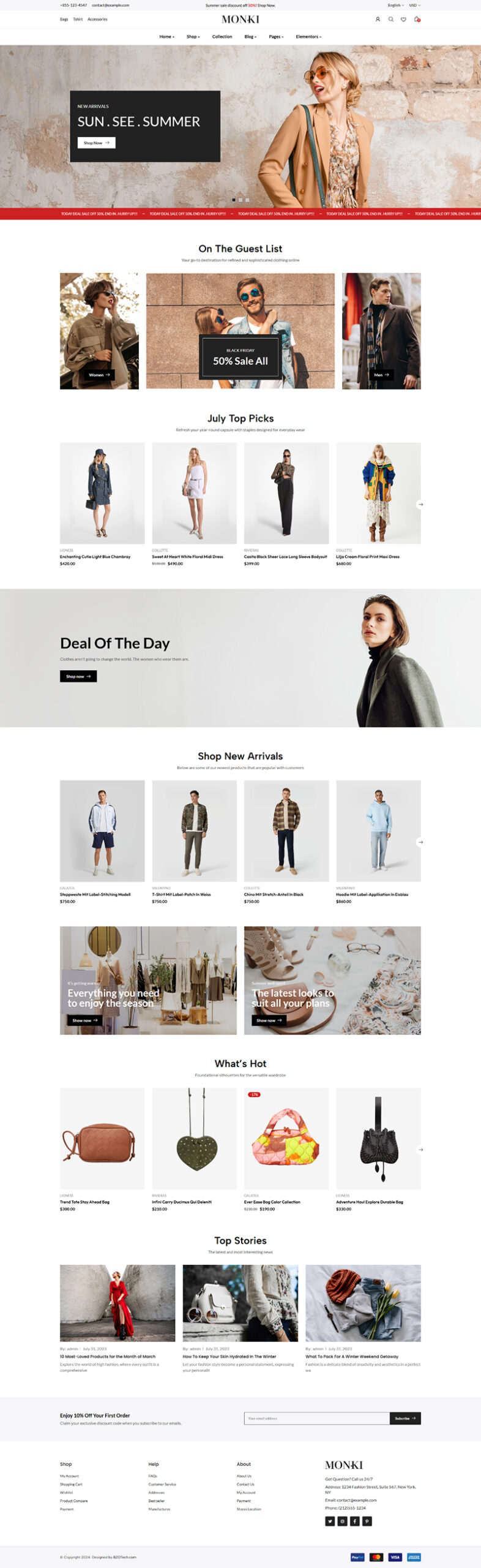 Giao Diện Website Shop Thời Trang, Quần Áo & Phụ Kiện Chuyên Nghiệp