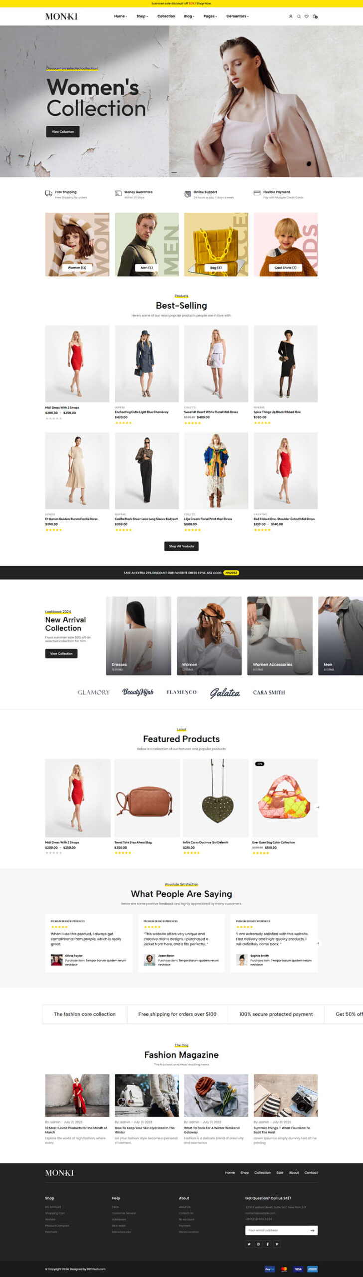 Giao Diện Website Cửa Hàng Thời Trang, Quần Áo & Phụ Kiện Hiện Đại