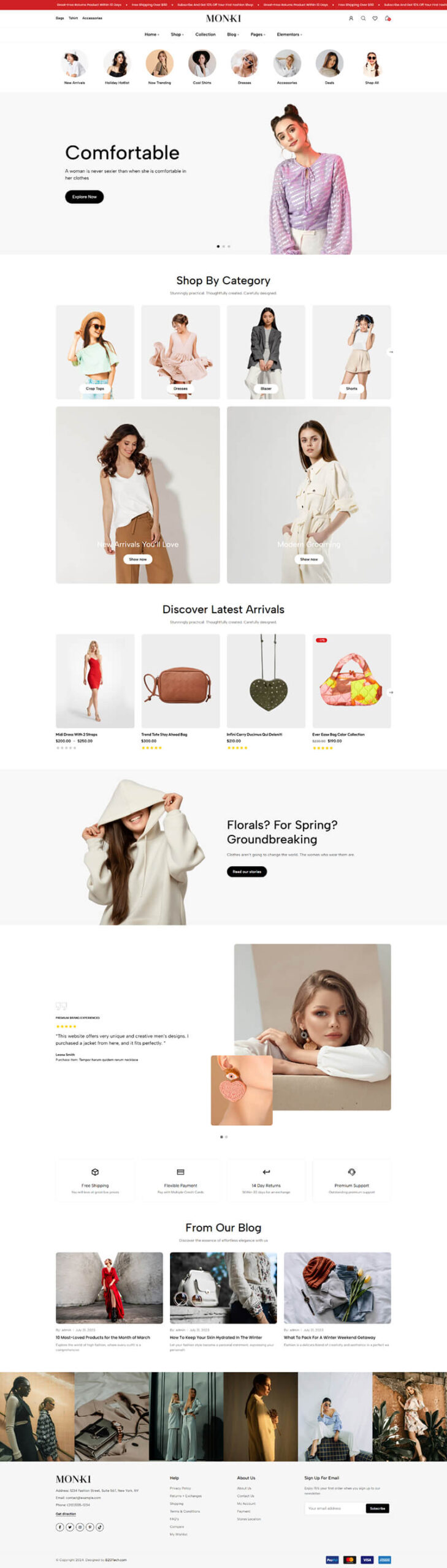 Giao Diện Website Cửa Hàng Thời Trang Nữ Quyến Rũ & Thời Thượng