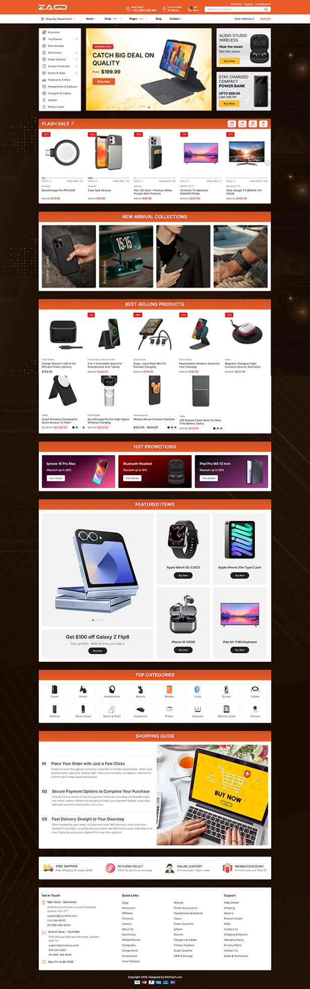 Giao Diện Website Siêu Thị Điện Máy