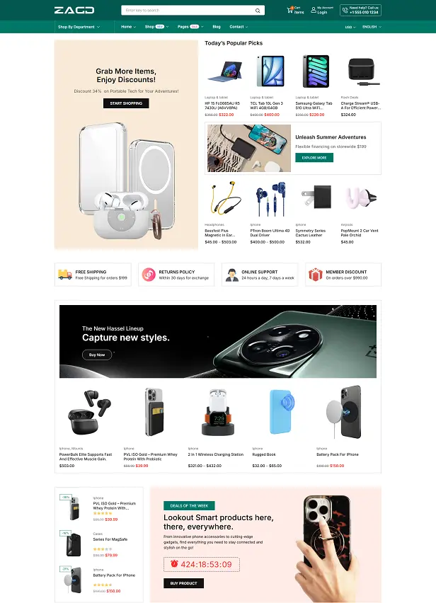 Giao Diện Website Siêu Thị Điện Máy Và Đồ Công Nghệ