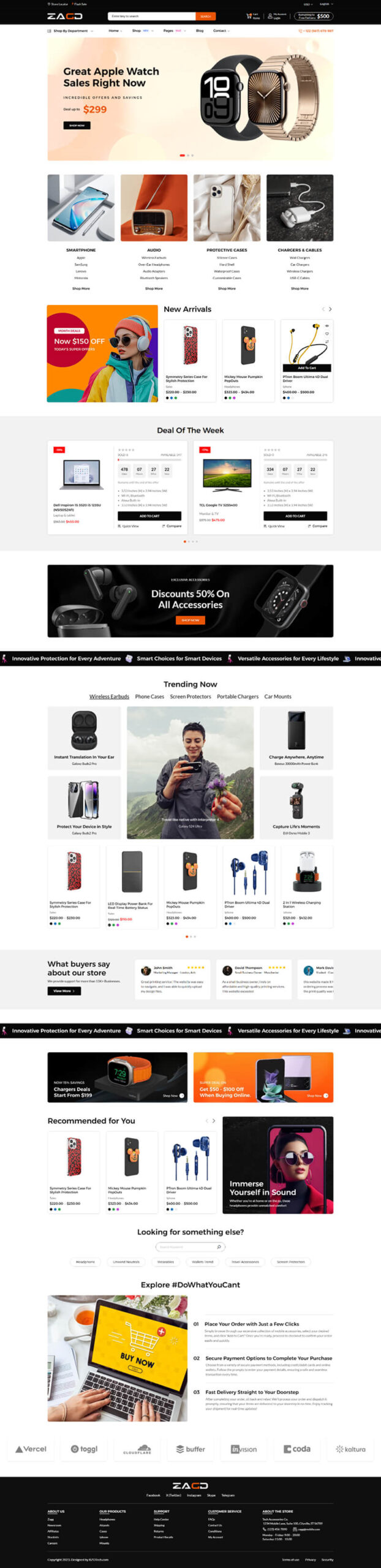 Giao Diện Website Siêu Thị Điện Máy Và Thiết Bị Âm Thanh